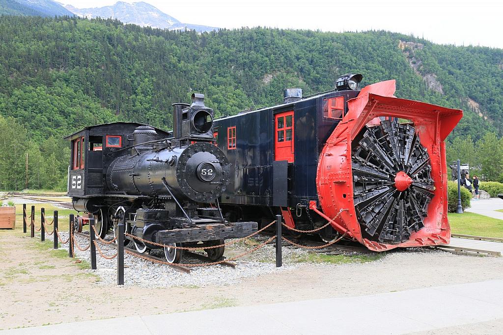 Schneefräse der White-Pass-Route in Skagway