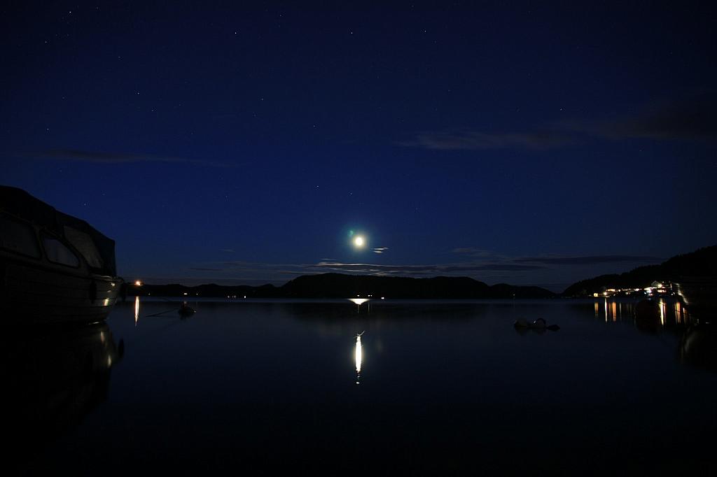 Mondaufgang in Südnorwegen