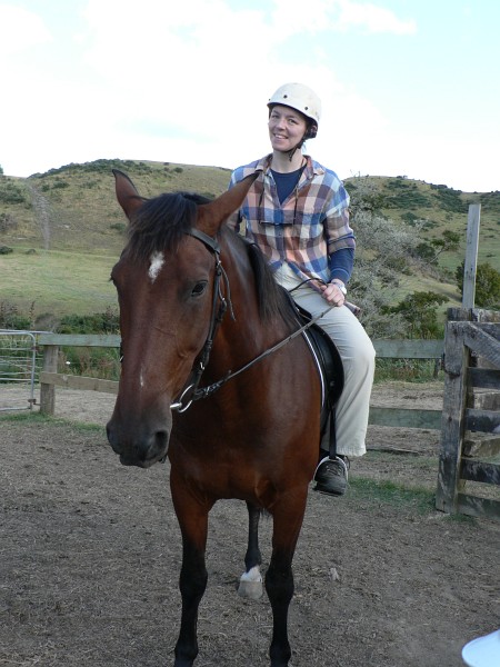 Barbara und ihr Pferd Buzzy