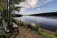 Nachtessen am Liard River