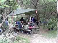 Unsere Gruppe beim Abendessen