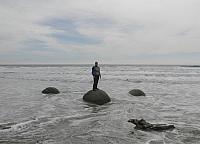 Matti auf einem Boulder